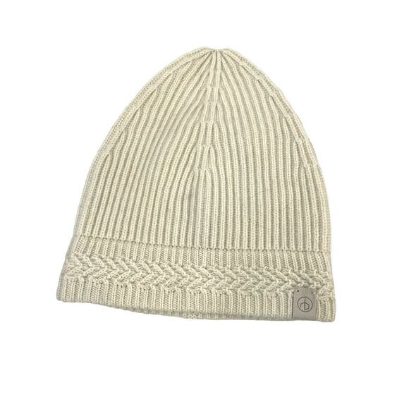 RAG & BONE Pierce 100% Cashmere Beanie In Chalk main image 2